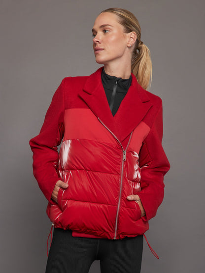 Carbon38 | Blazer Puffer - Haute Red