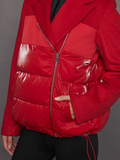 Carbon38 | Blazer Puffer - Haute Red