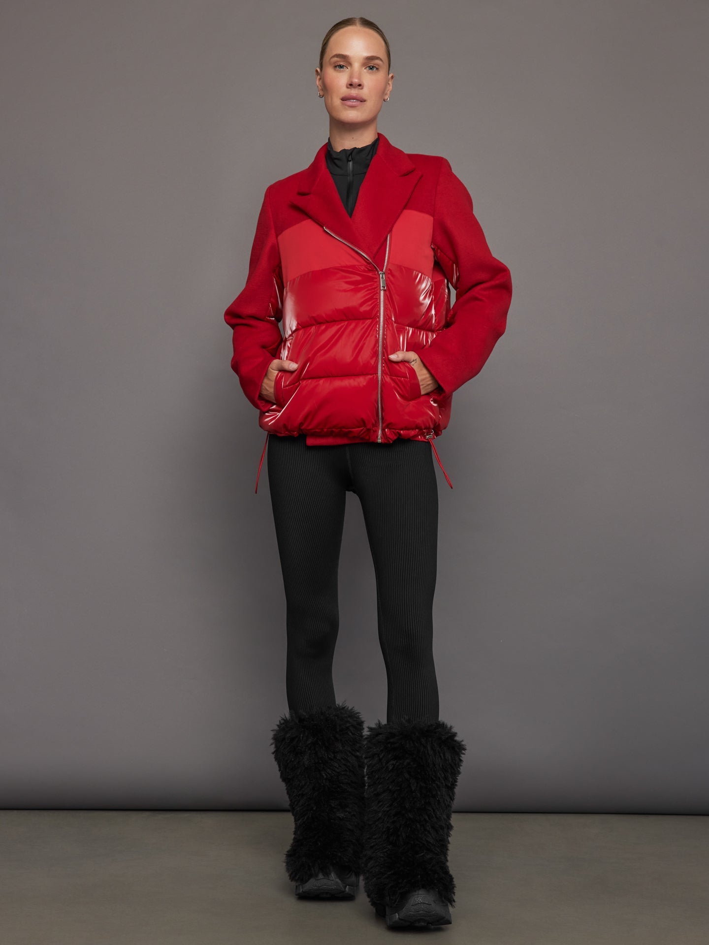 Carbon38 | Blazer Puffer - Haute Red