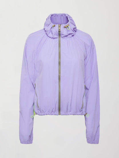 Carbon38 | Pleated Back Running Jacket - Sweet Lavender / Acid Lime