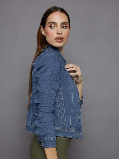 Carbon38 | Tailored Denim Jacket - Medium Wash