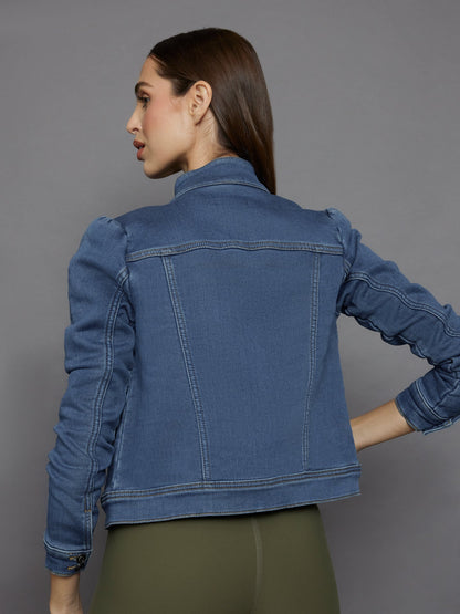 Carbon38 | Tailored Denim Jacket - Medium Wash