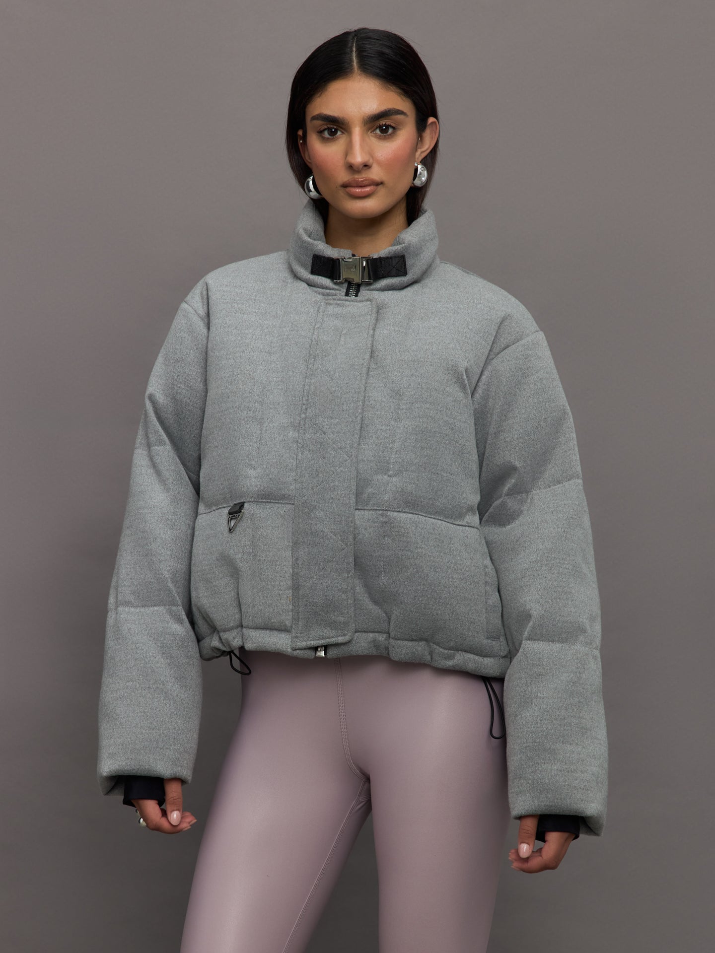 Carbon38 | Hallie Mae Puffer - Grey Marl