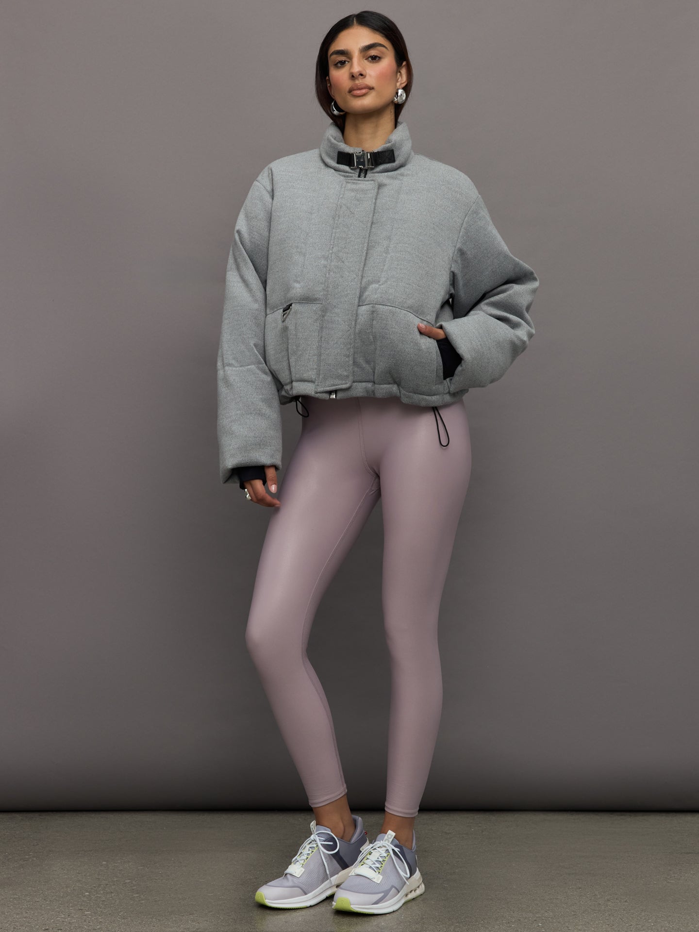 Carbon38 | Hallie Mae Puffer - Grey Marl