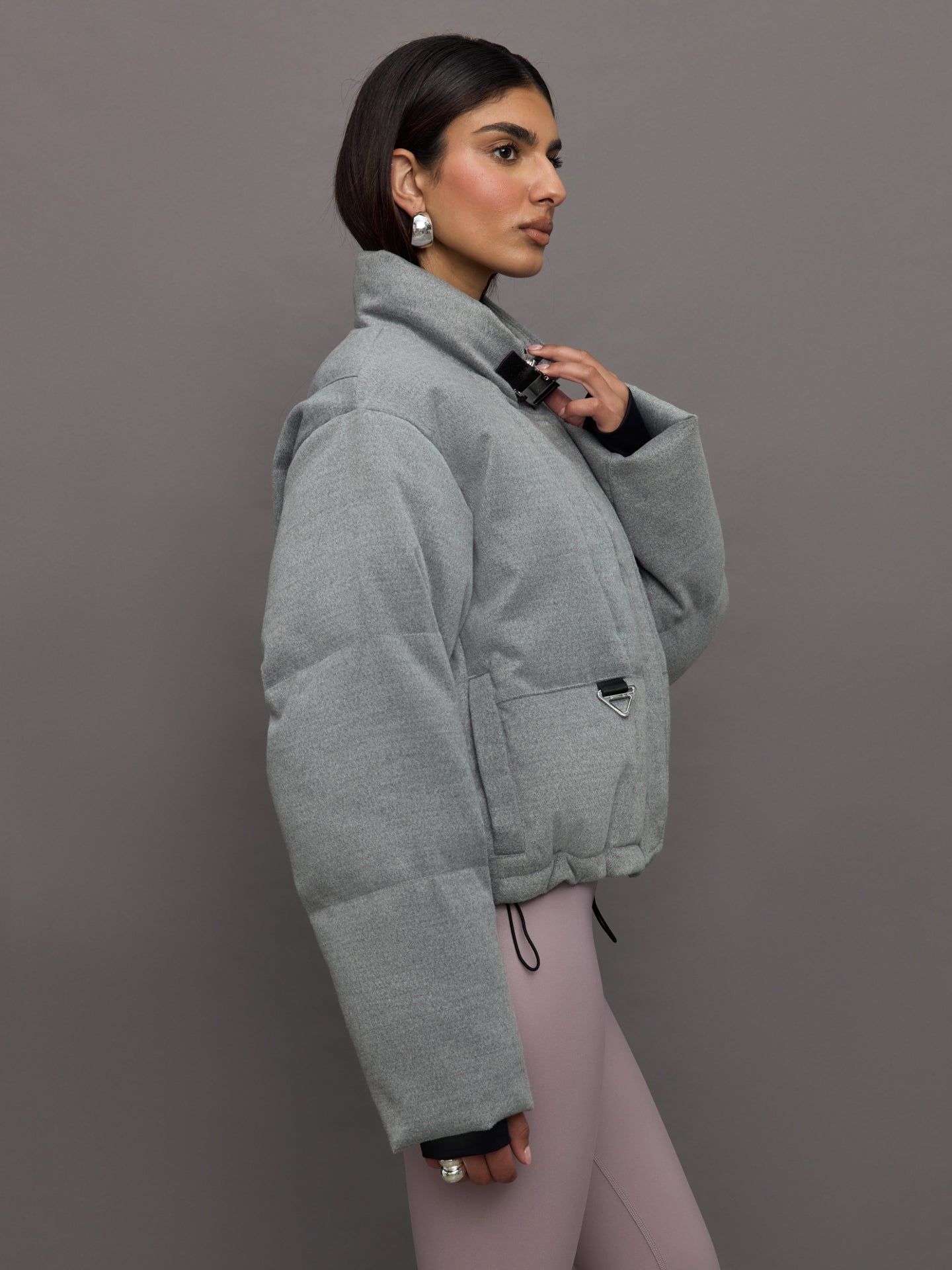 Carbon38 | Hallie Mae Puffer - Grey Marl