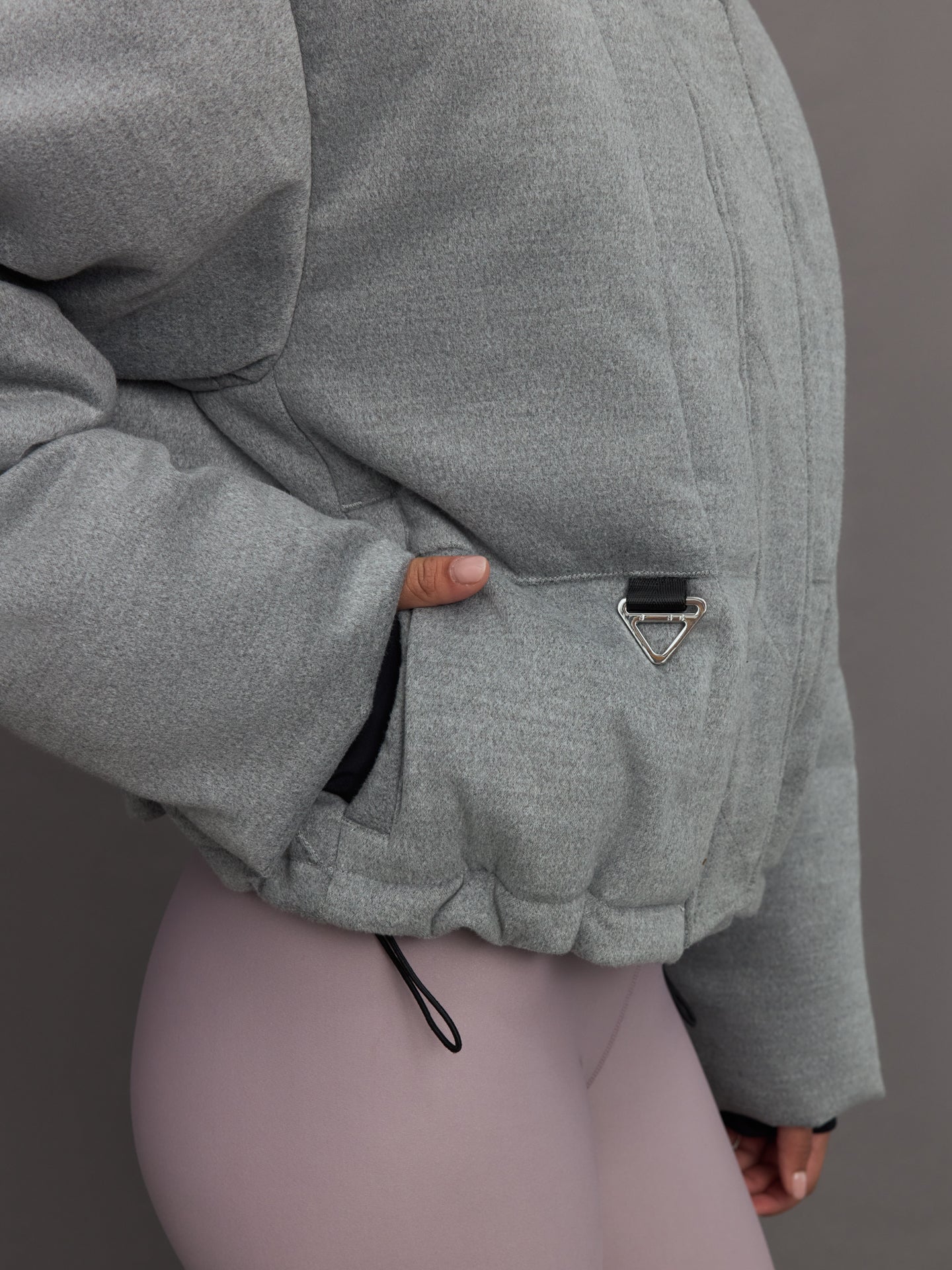 Carbon38 | Hallie Mae Puffer - Grey Marl