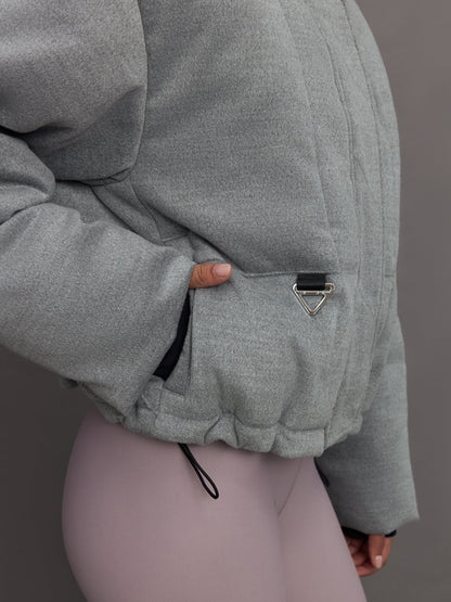 Carbon38 | Hallie Mae Puffer - Grey Marl
