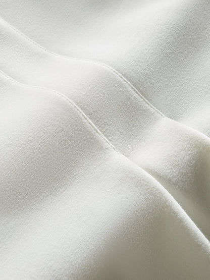 Carbon38 | Double Breasted Blazer in Scuba - White