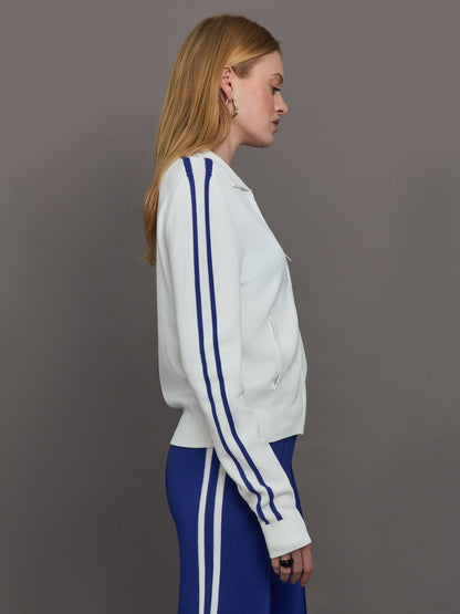 Carbon38 | Carnaby Pari Zip Knit Jacket - White