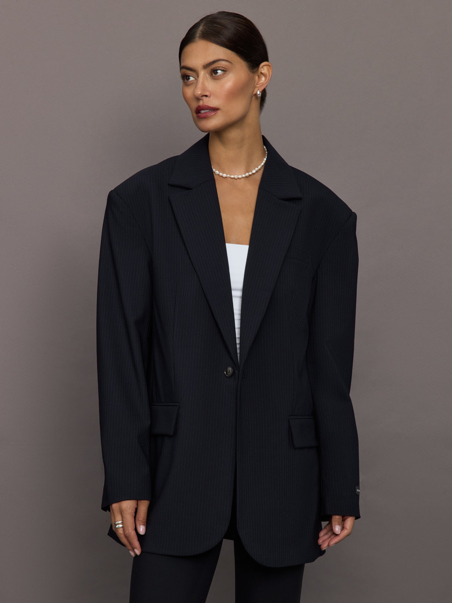 Carbon38 | Yago Blazer - Navy Pinstripe