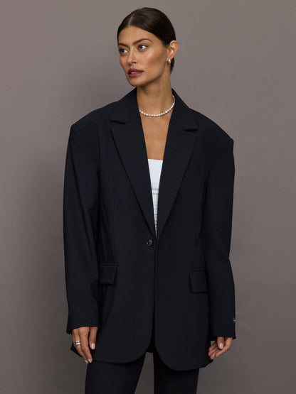 Carbon38 | Yago Blazer - Navy Pinstripe