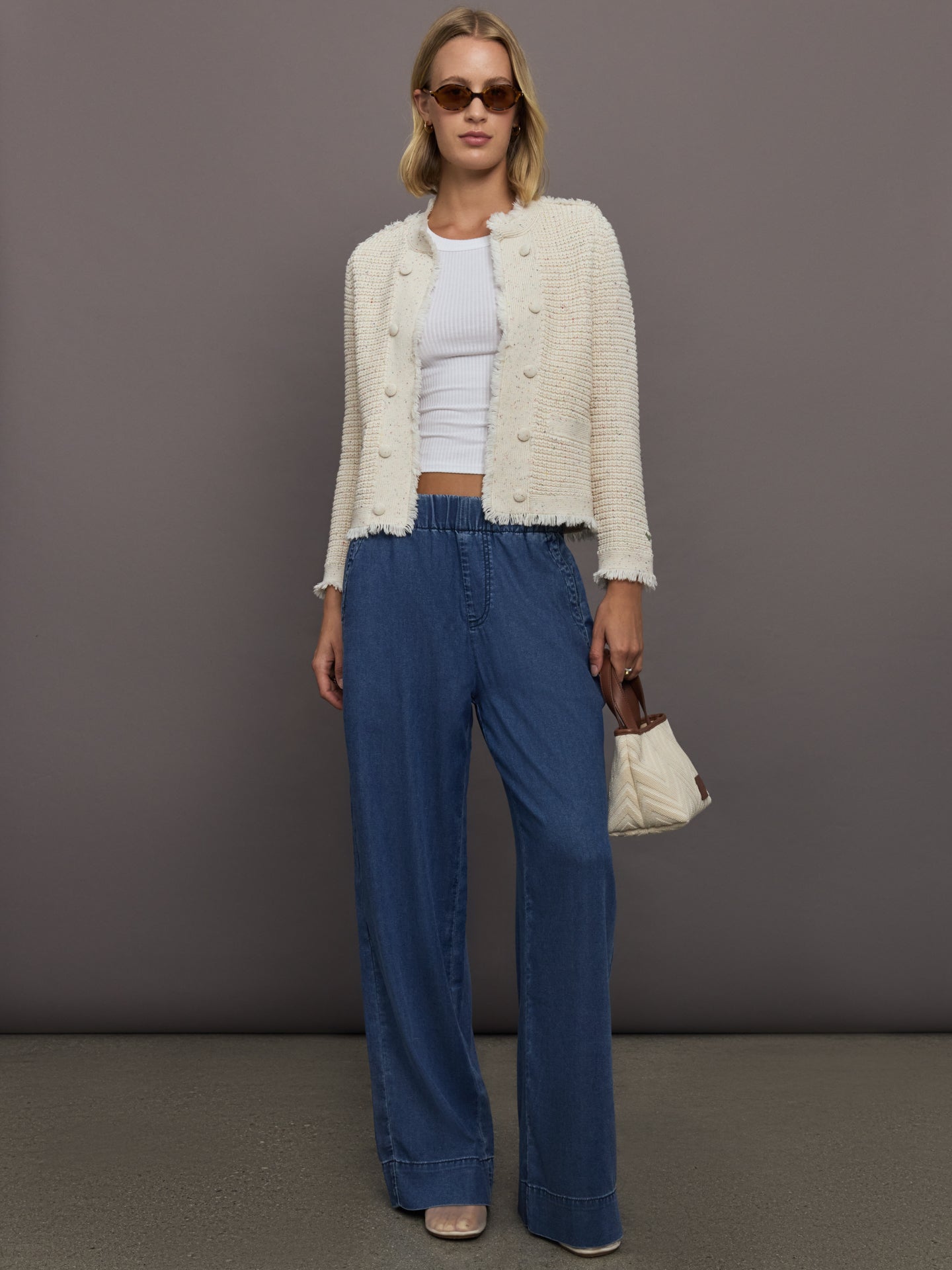 Carbon38 | Fringe Beauler Cardigan - Multi Neutral