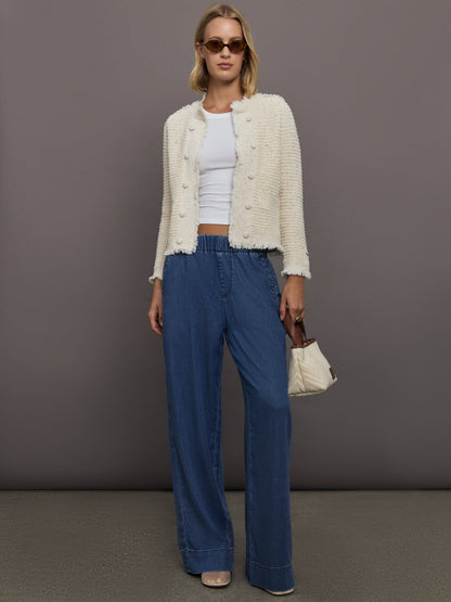 Carbon38 | Fringe Beauler Cardigan - Multi Neutral