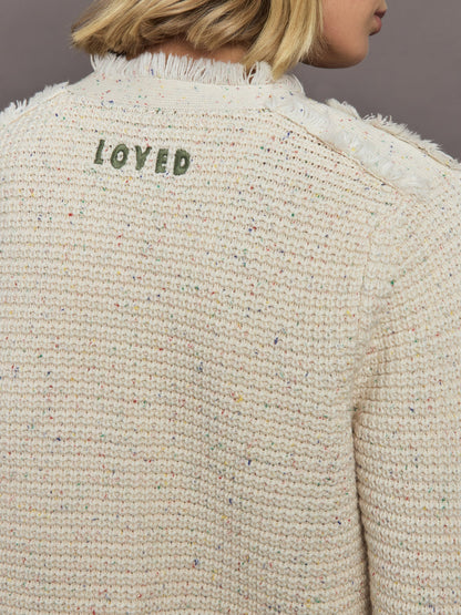 Carbon38 | Fringe Beauler Cardigan - Multi Neutral