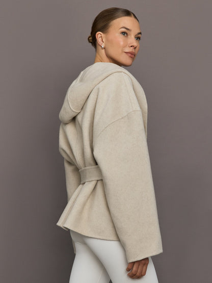 Carbon38 | Lyndi Hoody Coat - Creme