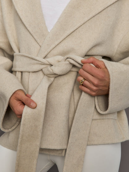 Carbon38 | Lyndi Hoody Coat - Creme
