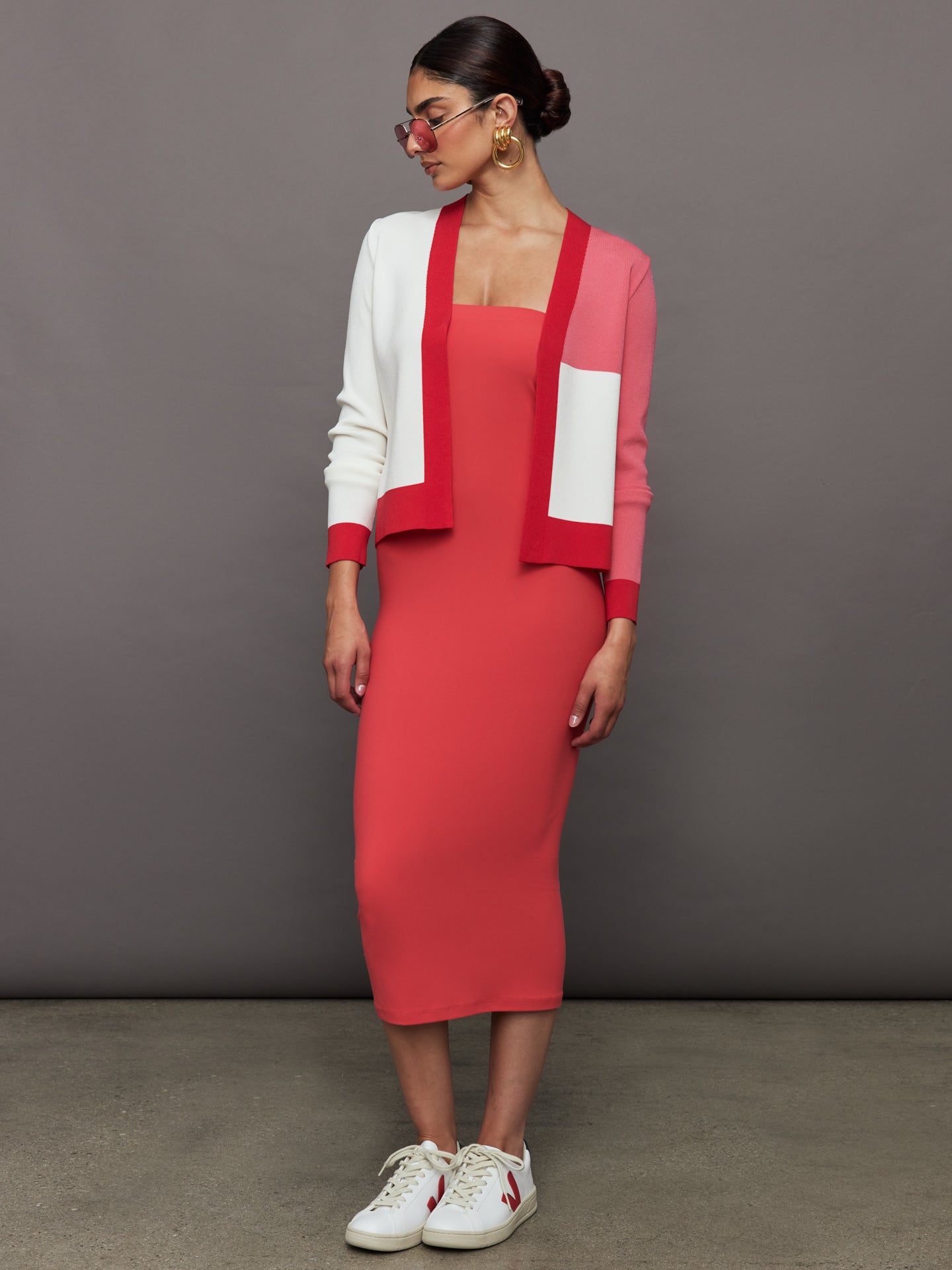 Carbon38 | Strapless Dress in Melt - Tomato