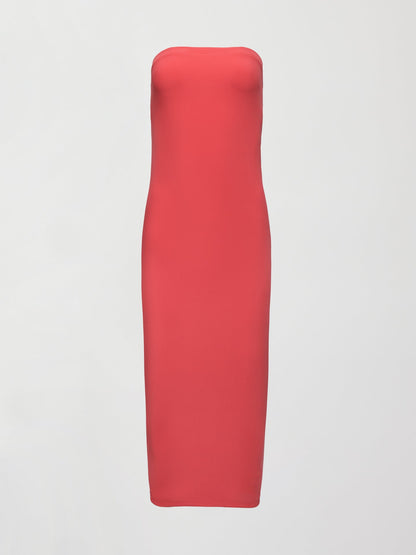 Carbon38 | Strapless Dress in Melt - Tomato