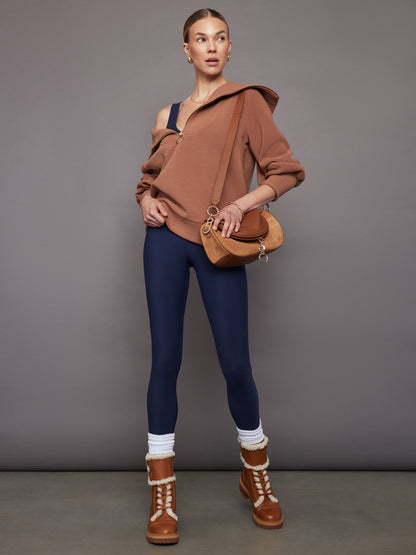 Carbon38 | V-Neck Jumpsuit in Melt - Navy Blazer
