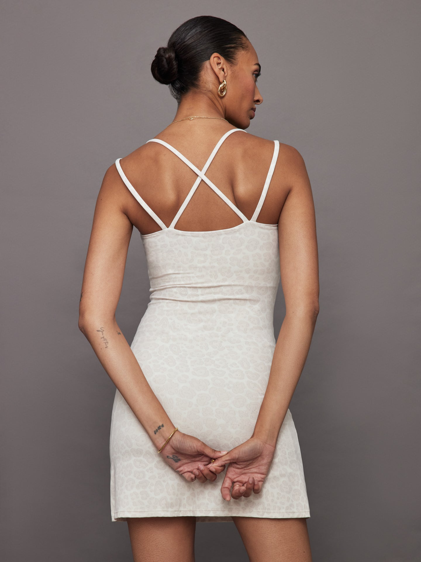 Carbon38 | Strappy Dress in Melt - Snow Leopard