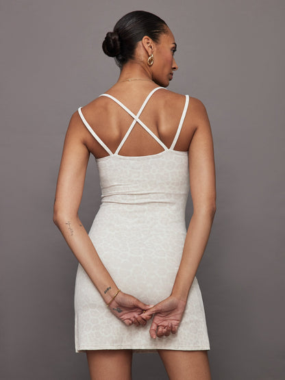 Carbon38 | Strappy Dress in Melt - Snow Leopard