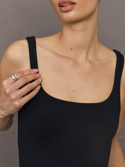 Carbon38 | Linen and Melt Dress - Black/White