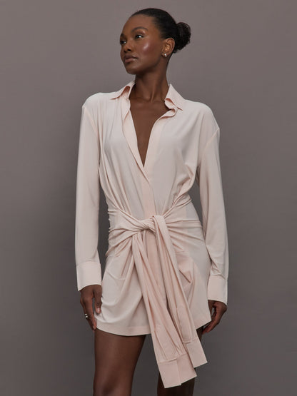 Carbon38 | Four Sleeve NK Shirt Mini Dress - Baby