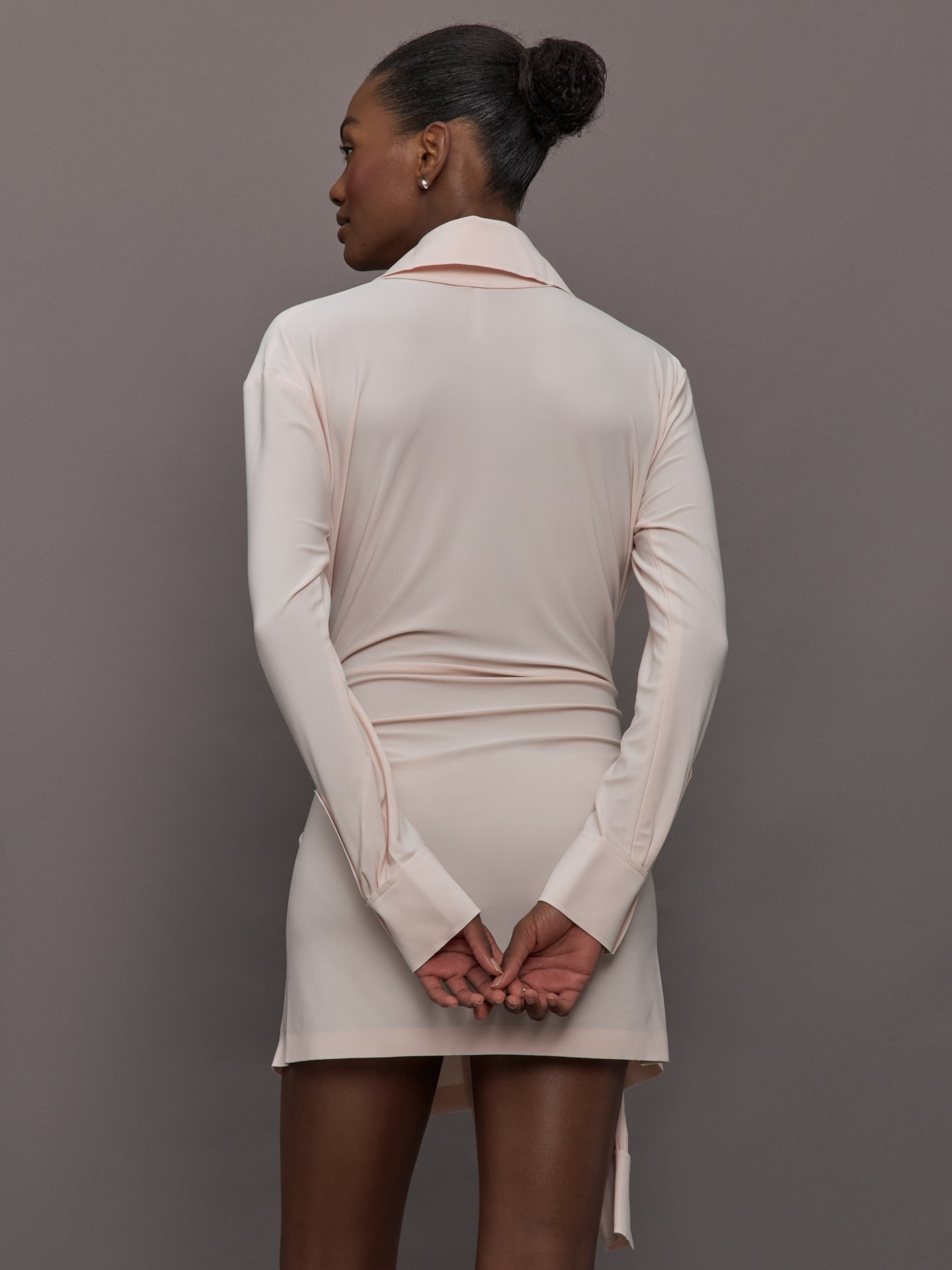 Carbon38 | Four Sleeve NK Shirt Mini Dress - Baby