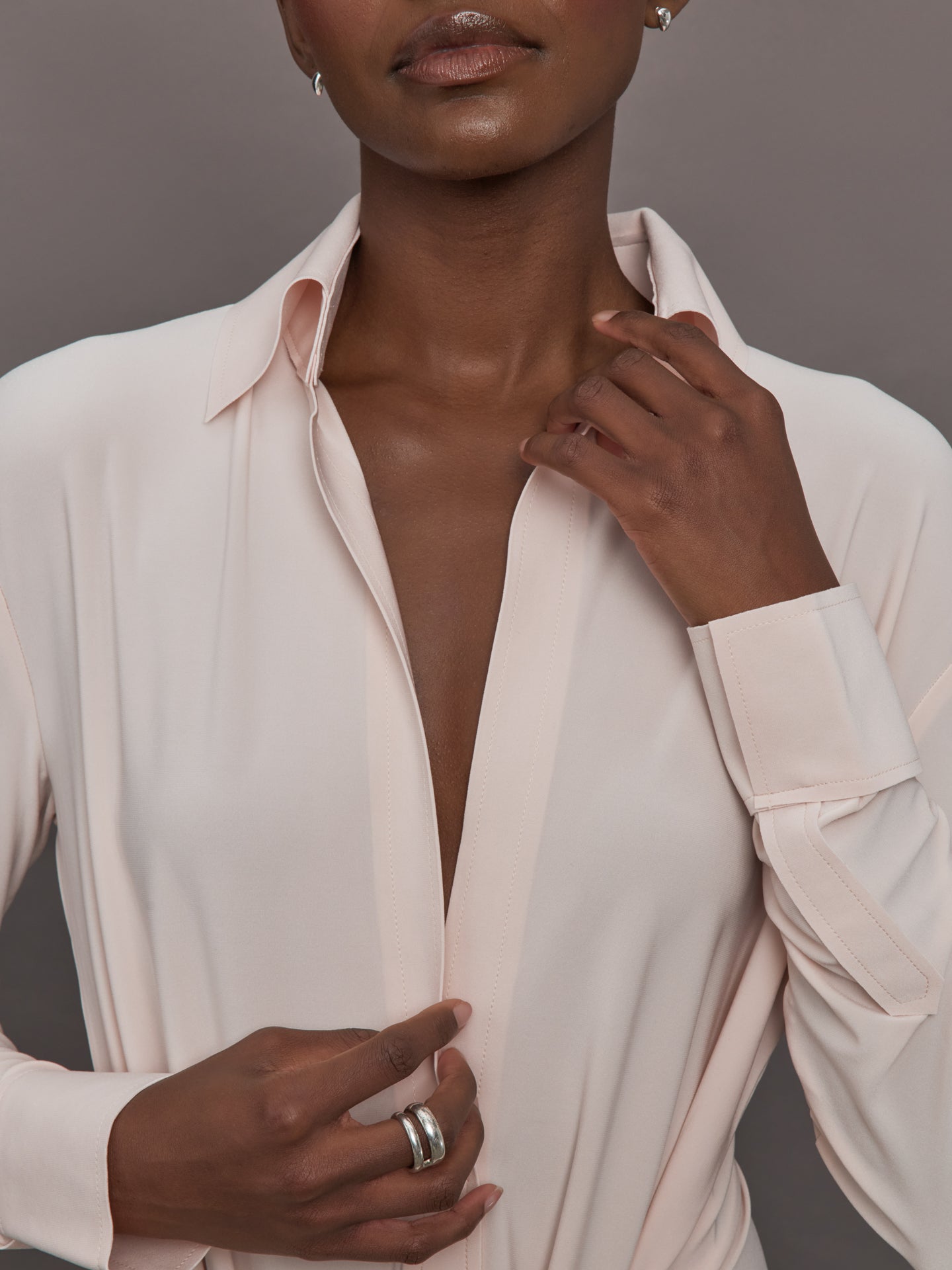 Carbon38 | Four Sleeve NK Shirt Mini Dress - Baby
