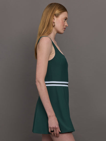 Carbon38 | Peached Lucette Pleated Dress - Green