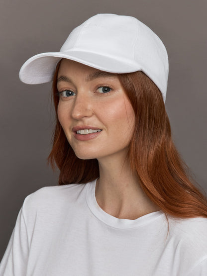Carbon38 | Lo Linen Baseball Cap - Optic White Linen