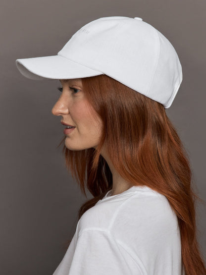 Carbon38 | Lo Linen Baseball Cap - Optic White Linen