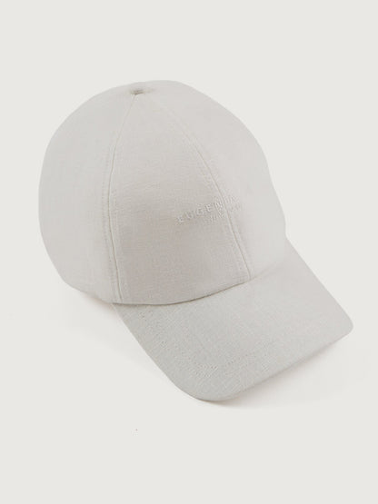 Carbon38 | Lo Linen Baseball Cap - Optic White Linen