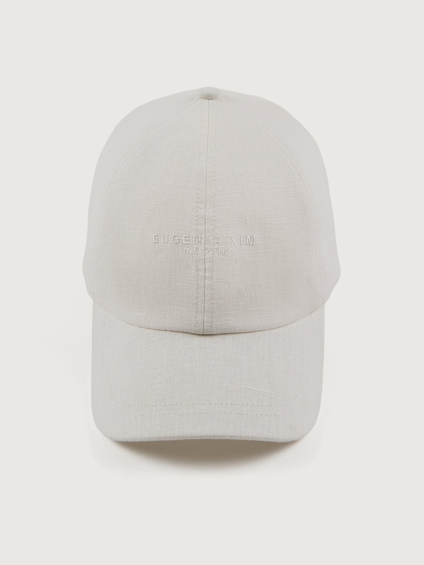 Carbon38 | Lo Linen Baseball Cap - Optic White Linen