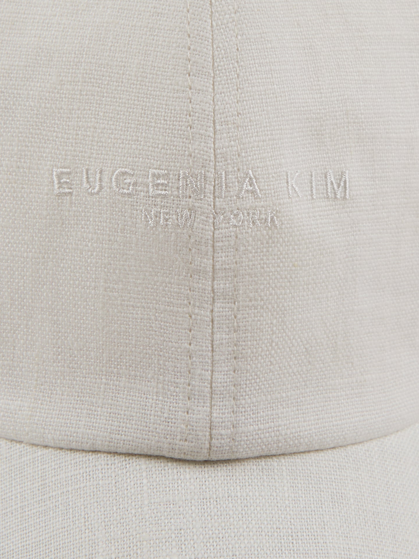 Carbon38 | Lo Linen Baseball Cap - Optic White Linen